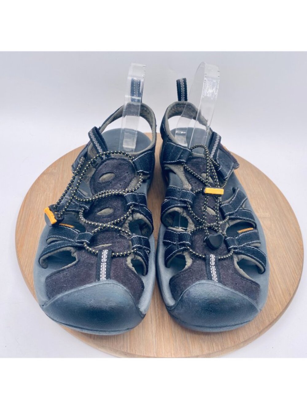Keen Men's Black with Yellow Accent Sport Sandals - Picture 2 of 9